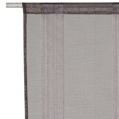 Vitrage PINGALA coloris gris 45 x 160 cm