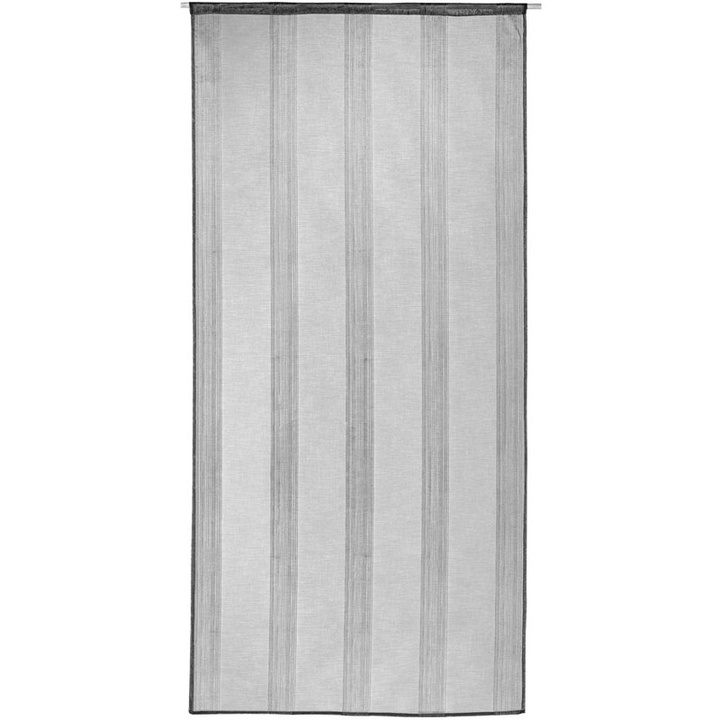 Vitrage PINGALA coloris gris 90 x 200 cm