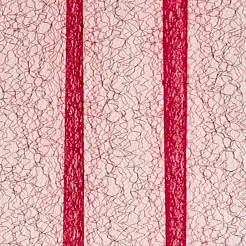Voilage NEW ZIG ZAG coloris bordeaux 140 x 240 cm