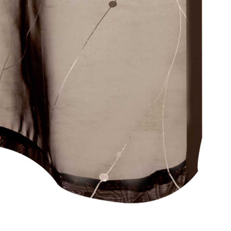 Voilage PLATINIUM coloris noir doré 140 x 240 cm
