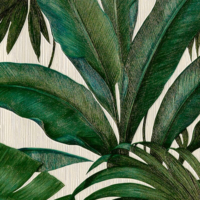 Papier peint intissé VERSACE GIUNGLA coloris blanc