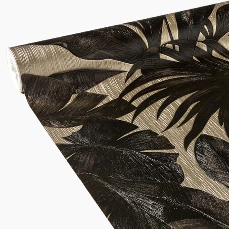 Versace Papier peint intissé GIUNGLA coloris noir