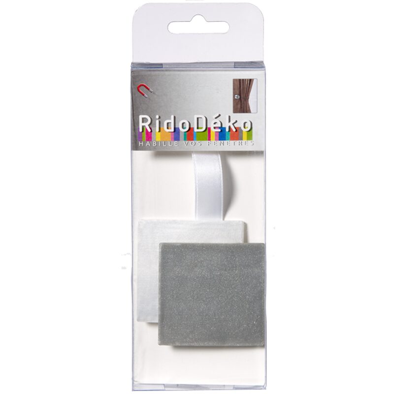 Embrasse aimantée NACRE 3D coloris gris