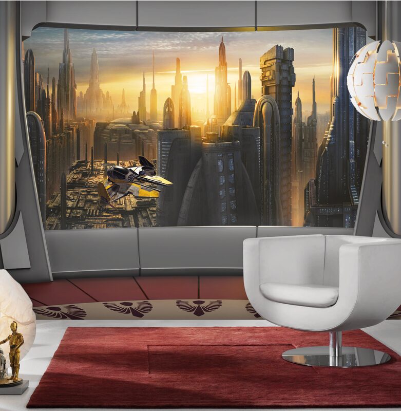 Poster extra large STAR WARS CORUSCANT VIEW 368 x 254 cm