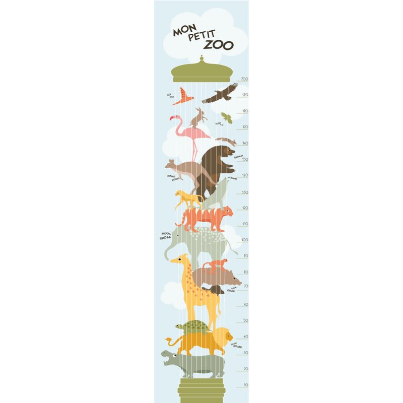 Décor mural numérique Lé unique TOISE MON PETIT ZOO 50 x 250 cm