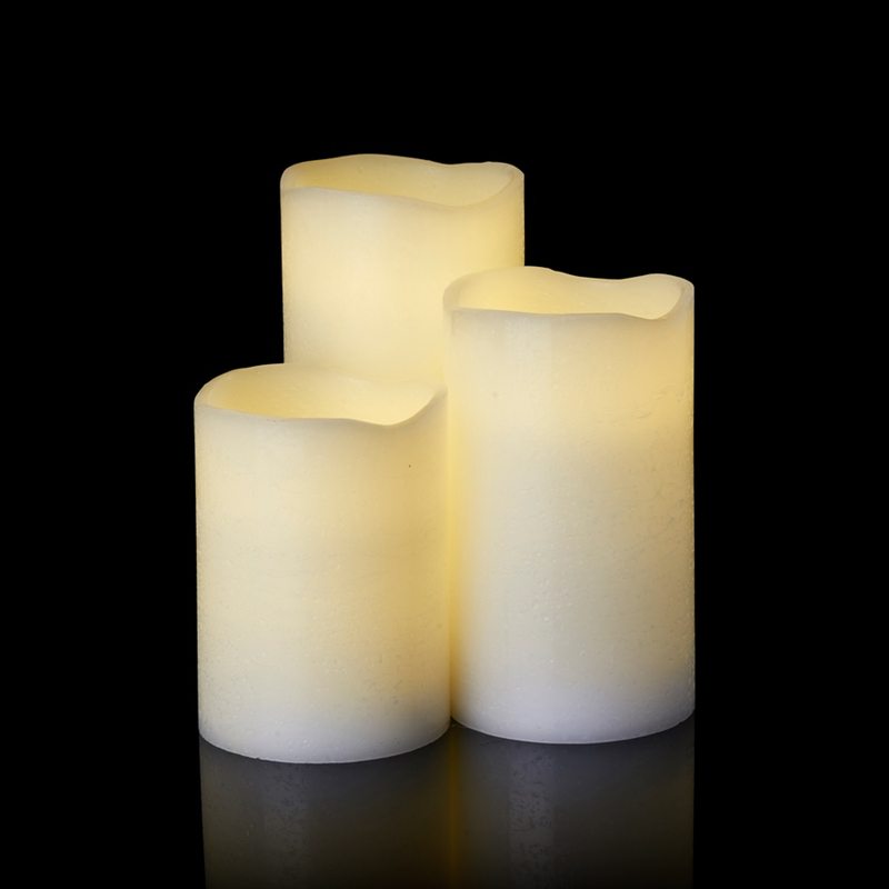 Bougie LED TENNA coloris blanc