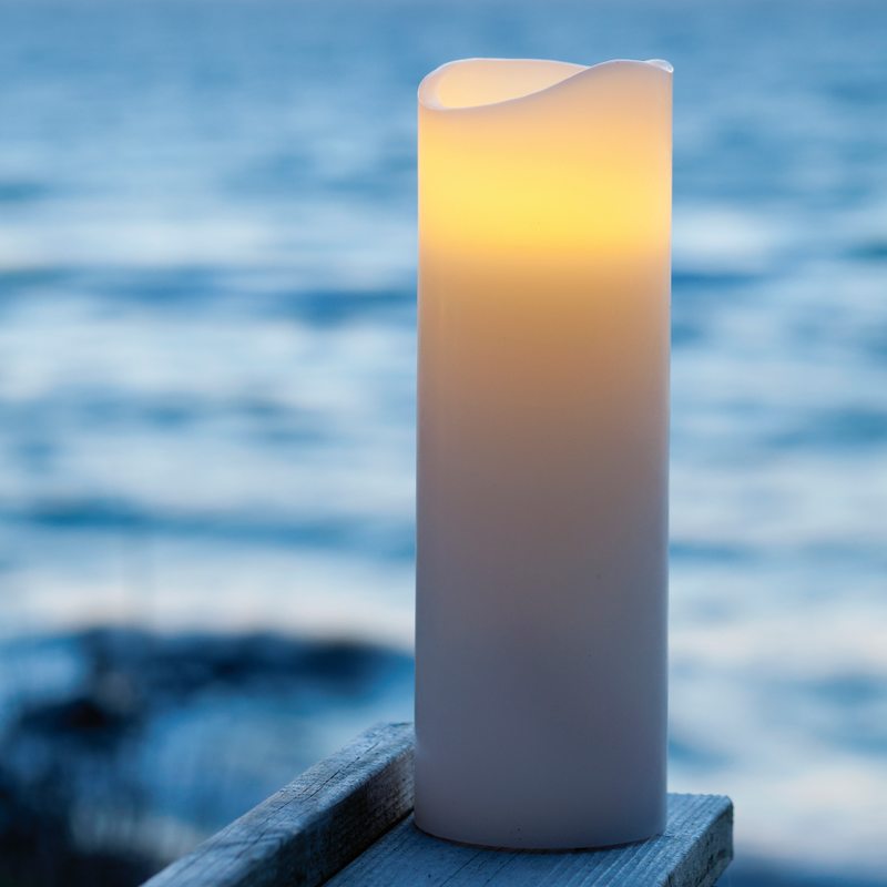 Bougie LED VENUS coloris ivoire