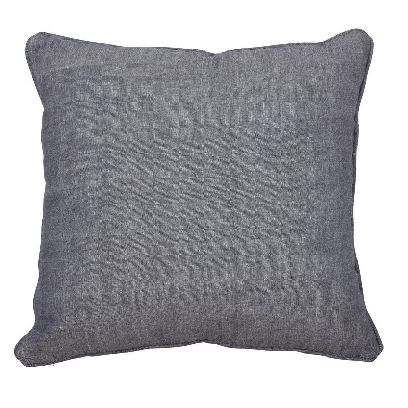 Coussin SEVILLA coloris bleu jean 45 x 45 cm