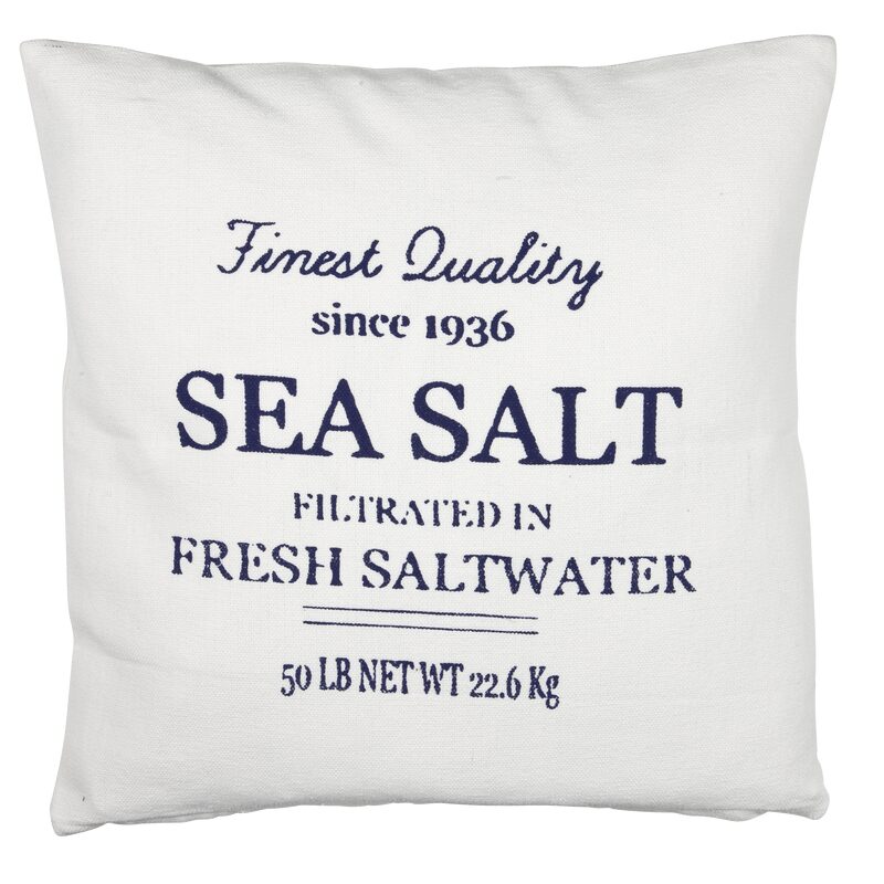 Coussin SEASALT coloris bleu marine 50 x 50 cm
