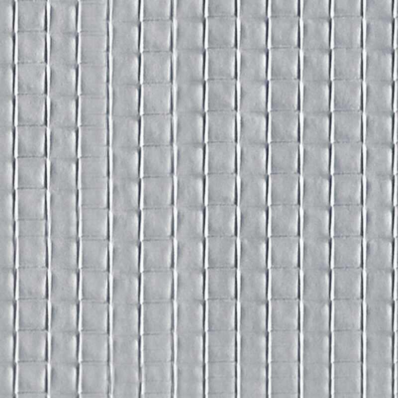 Papier peint DAMIER coloris argent