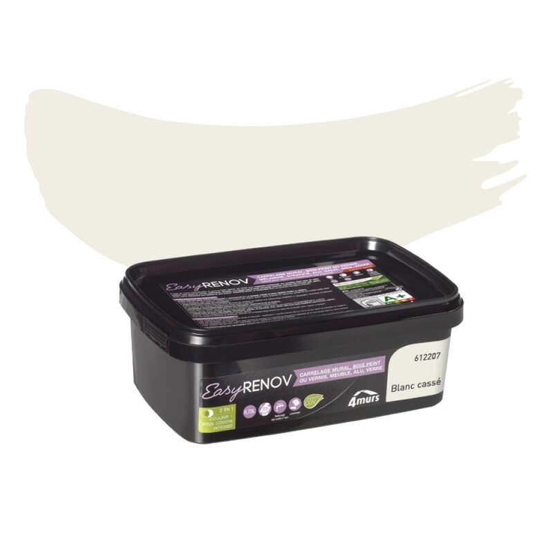 Peinture Rénovation EASY RENOV Alkyde blanc cassé Satiné 0,75 L