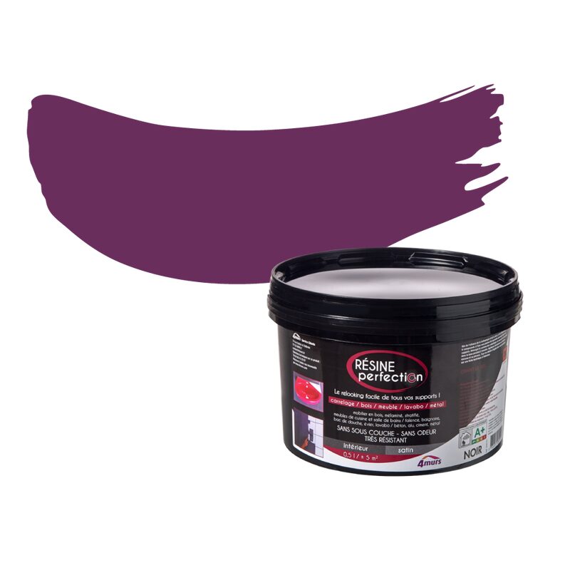 Peinture Rénovation RÉSINE Epoxy prunelle Satiné 0,5 L