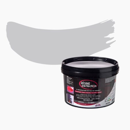 Résine perfection Peinture Rénovation RÉSINE Peinture gris galet Satiné 0,5 L