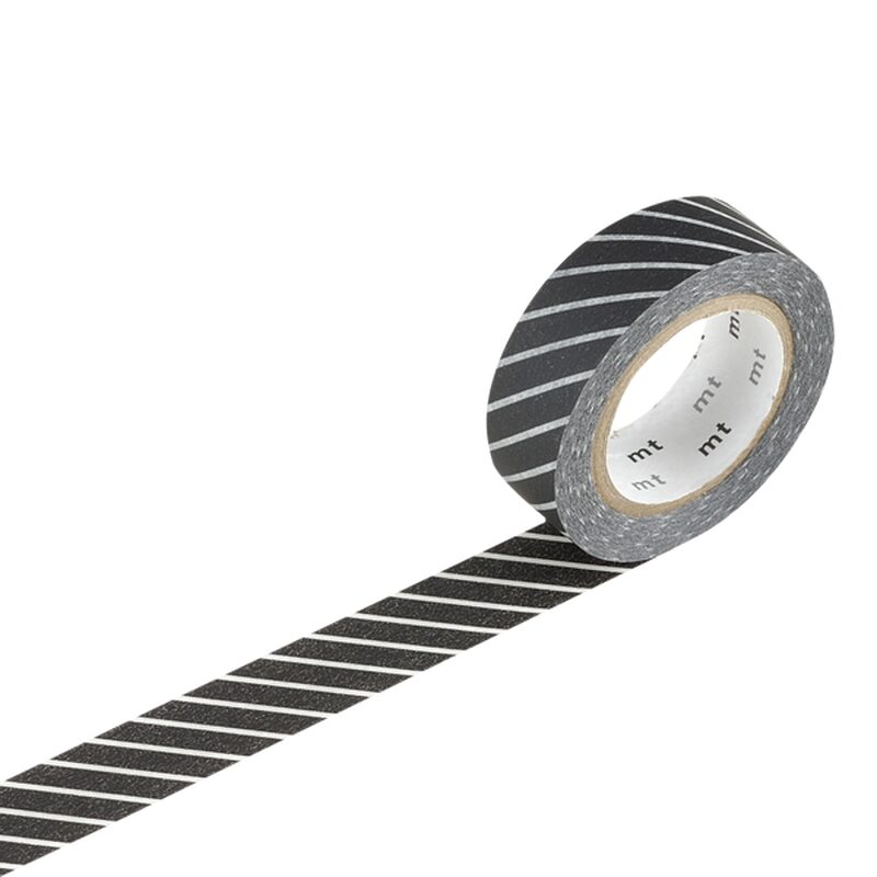 Masking tape RAYE coloris noir