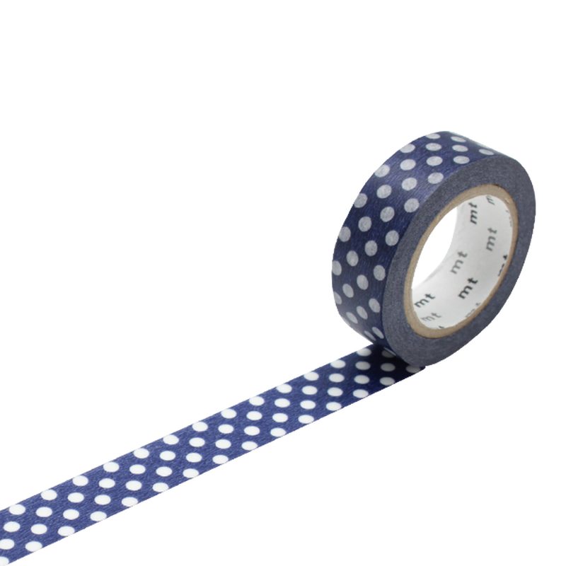 Masking tape POIS coloris bleu marine
