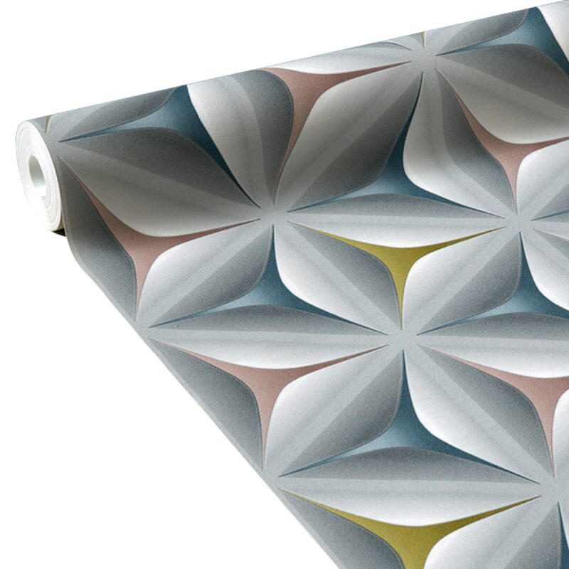 Papier peint intissé MOVE coloris gris perle