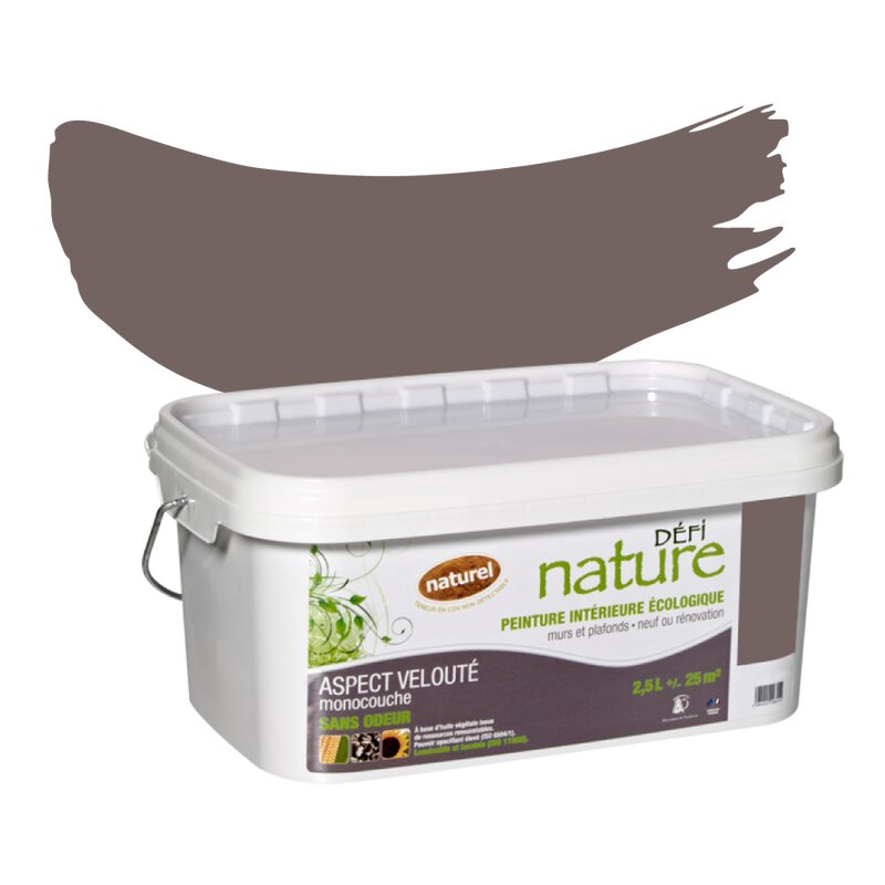 Peinture Murale DÉFI NATURE Acrylique café Mat 2,5 L