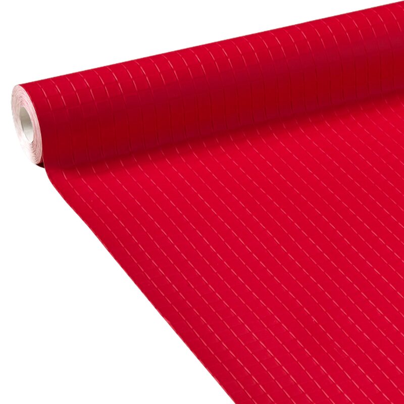 Papier peint DAMIER coloris rouge grenadine