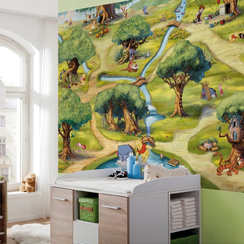 Poster extra large WINNIE DANS LA FORET 254 x 184 cm