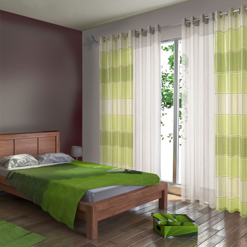 Voilage SWEET coloris gris 145 x 240 cm