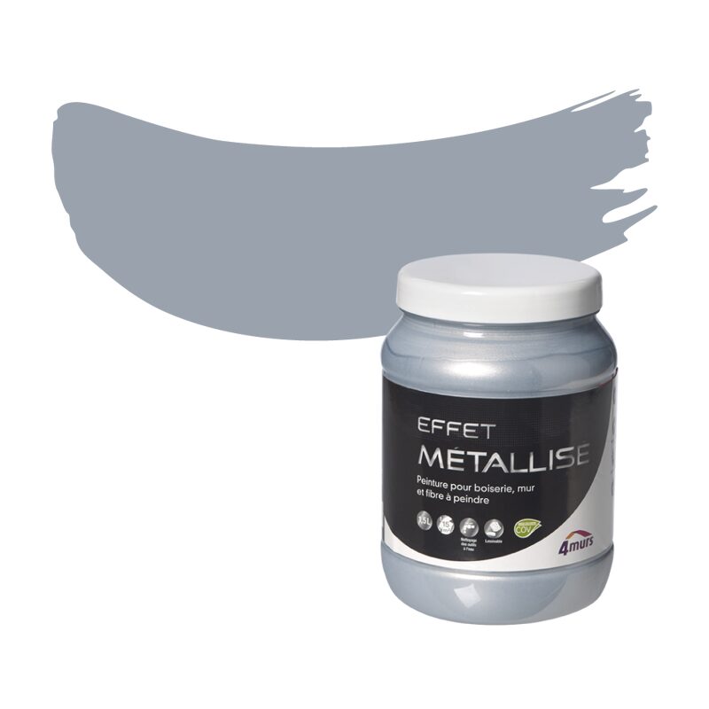 Peinture Créative MÉTALLISÉE Acrylique argent Satiné 1,5 L