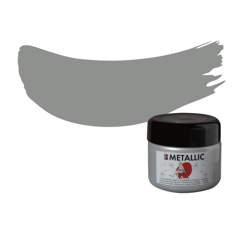 Peinture Créative MÉTALLISÉE Acrylique argent Satiné 0,23 L