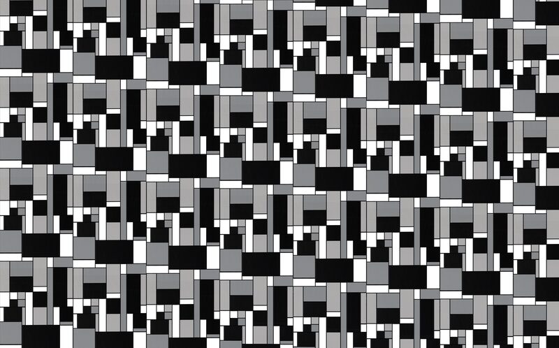 Papier peint vinyle COLOR CUBES coloris noir