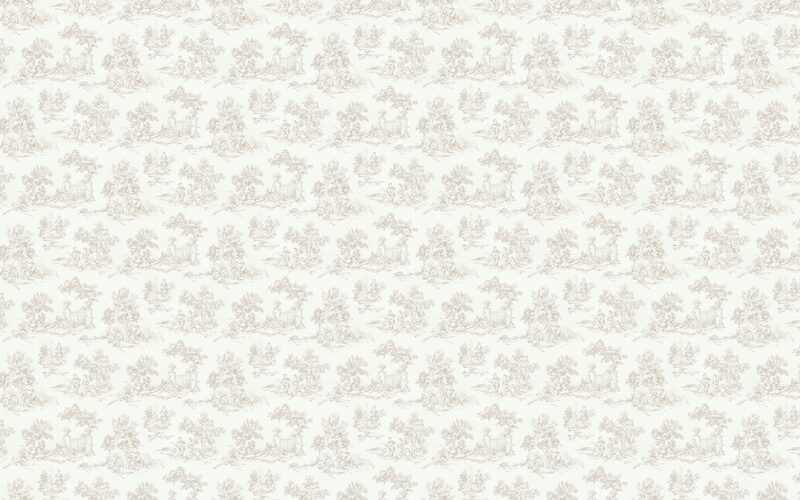 Papier peint intissé TOILE DE JOUY coloris blanc