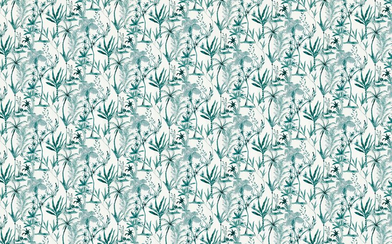 Papier peint intissé FOGLIA coloris blanc