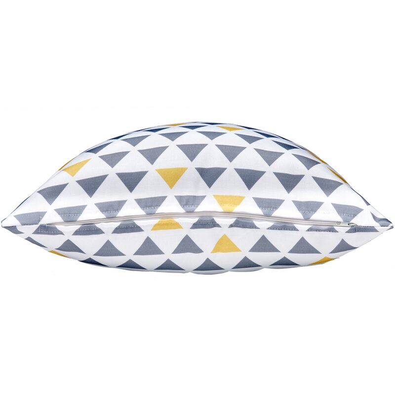 Coussin LINN coloris gris 45 x 45 cm