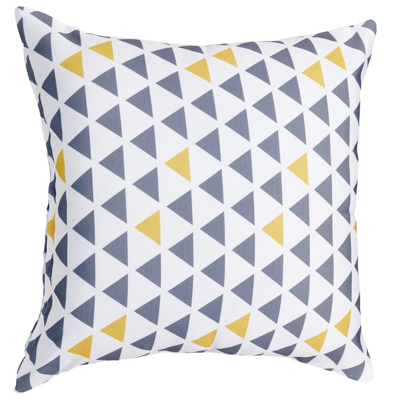 Coussin LINN coloris gris 45 x 45 cm