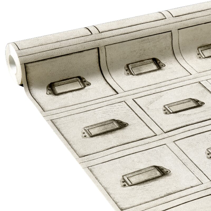 Papier peint intissé LOCKER coloris lin