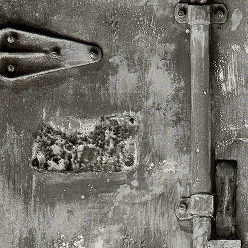 Papier peint METAL DOOR coloris gris métal