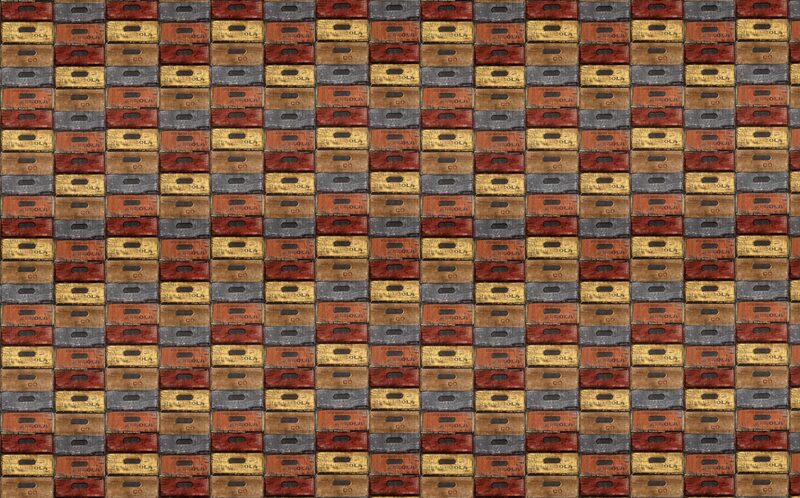 Papier peint intissé RACK coloris multicolore
