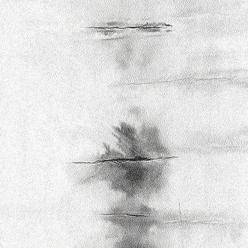 Papier peint intissé MAO coloris blanc grisé