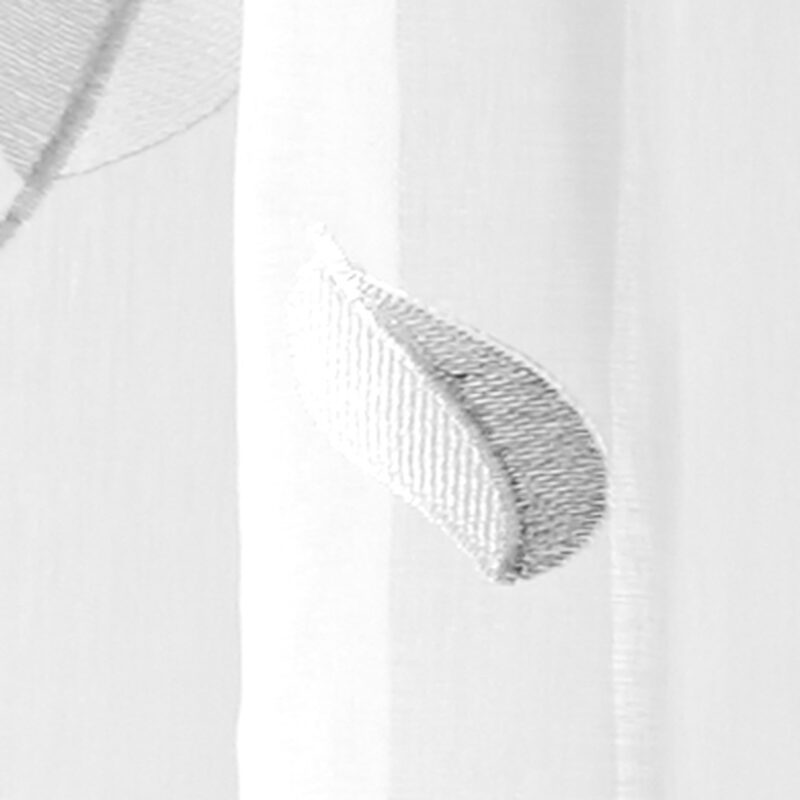 Voilage FLORINE coloris blanc 140 x 260 cm