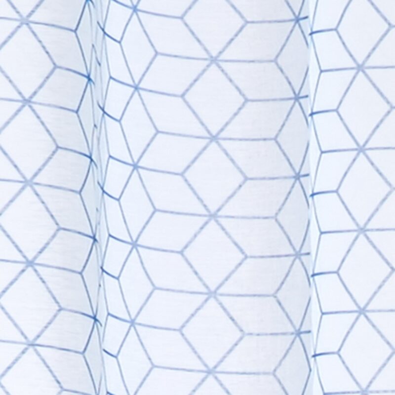 Voilage LUND coloris bleu 140 x 240 cm
