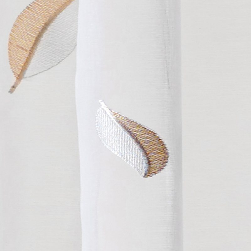 Voilage FLORINE coloris blanc 140 x 260 cm