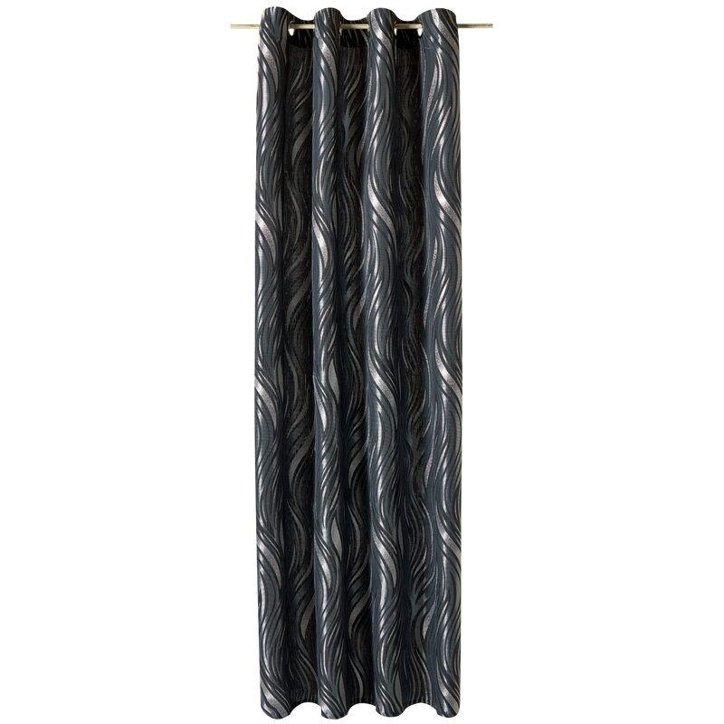 Rideau SHINNING coloris noir 135 x 260 cm