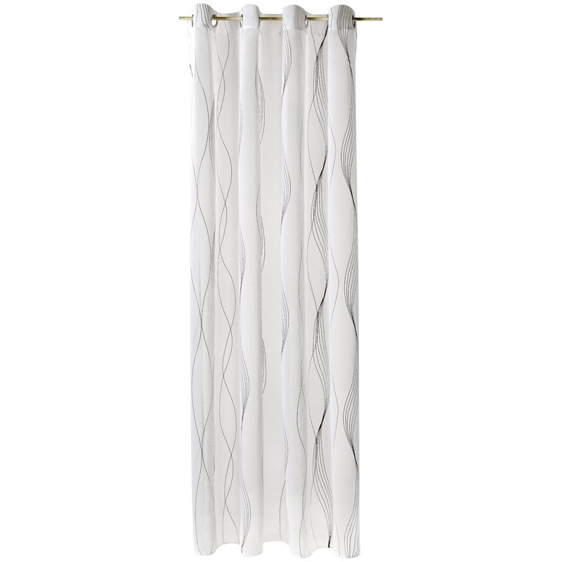 Voilage SOUND coloris blanc cuivré 140 x 260 cm