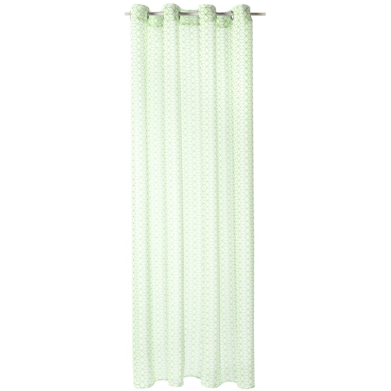 Voilage LUND coloris vert 140 x 240 cm