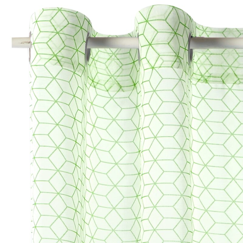 Voilage LUND coloris vert 140 x 240 cm