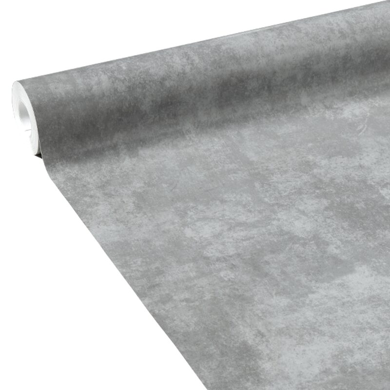 Papier peint intissé RIVIERA BÉTON coloris gris souris