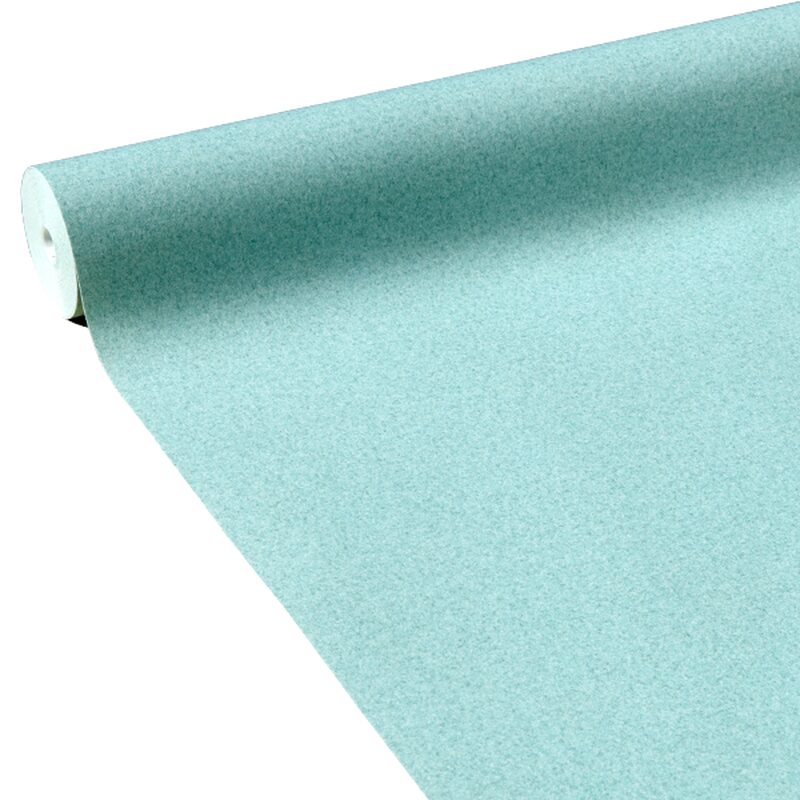 Papier peint intissé LAINE VIERGE coloris bleu aqua