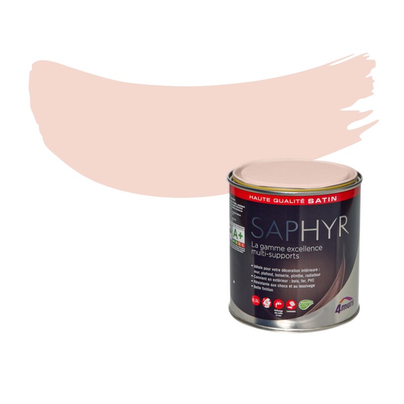 Peinture Finition SAPHYR Alkyde ombrelle Satiné 0,5 L