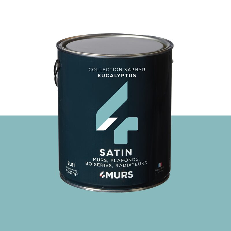 Peinture Multi-supports SAPHYR Alkyde eucalyptus Satiné 2,5 L
