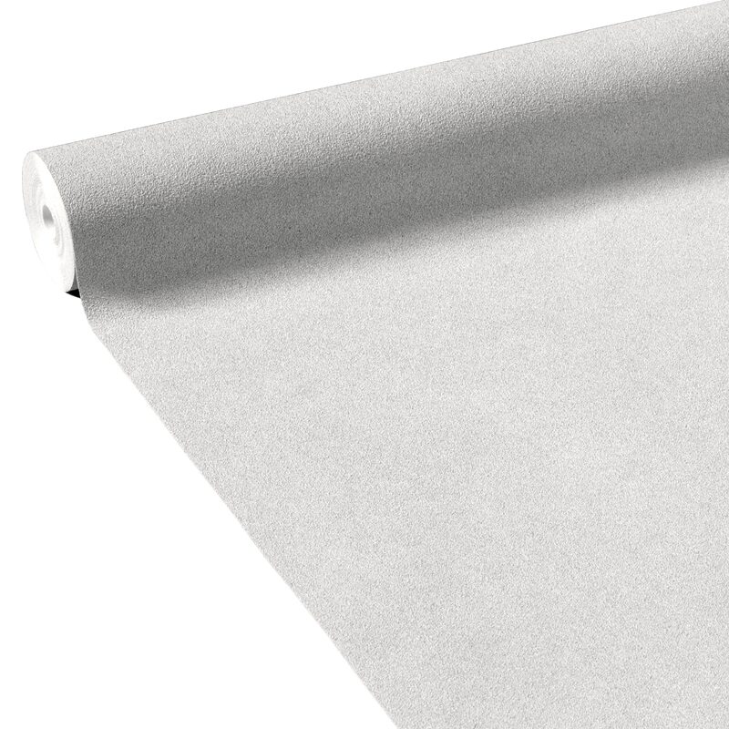 Papier peint intissé FINE BÉTON coloris gris perle