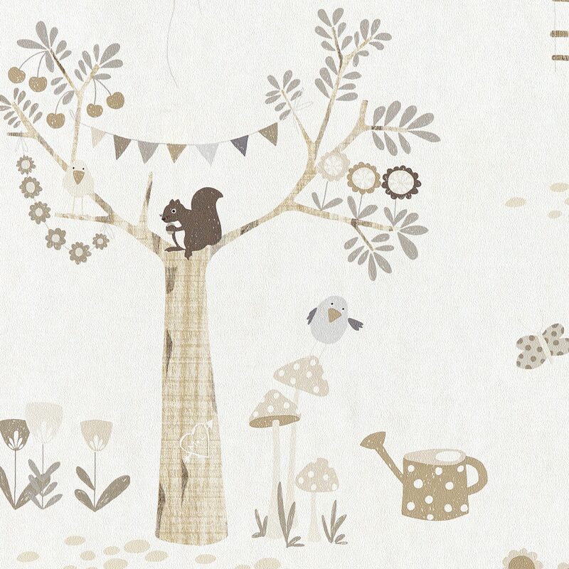 Papier peint FOREST DREAM coloris écru