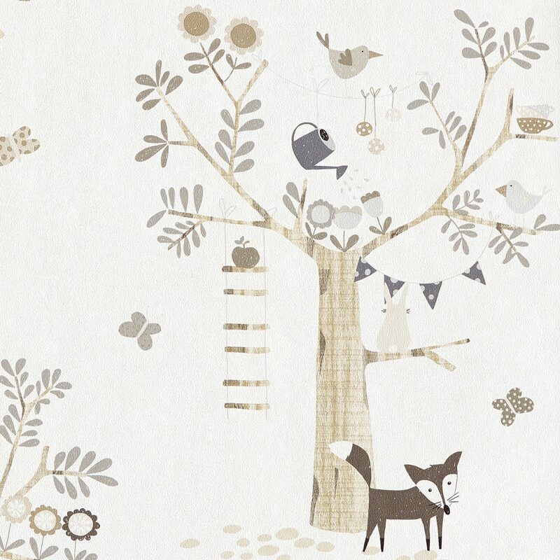 Papier peint FOREST DREAM coloris écru