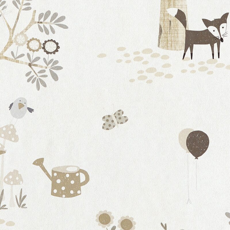 Papier peint FOREST DREAM coloris écru